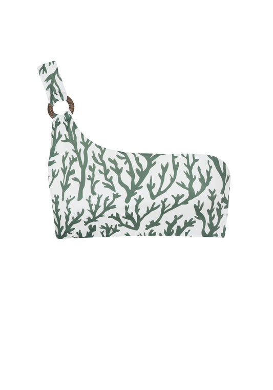 CARLA COCO BIKINI TOP IN JUNGLE CORAL