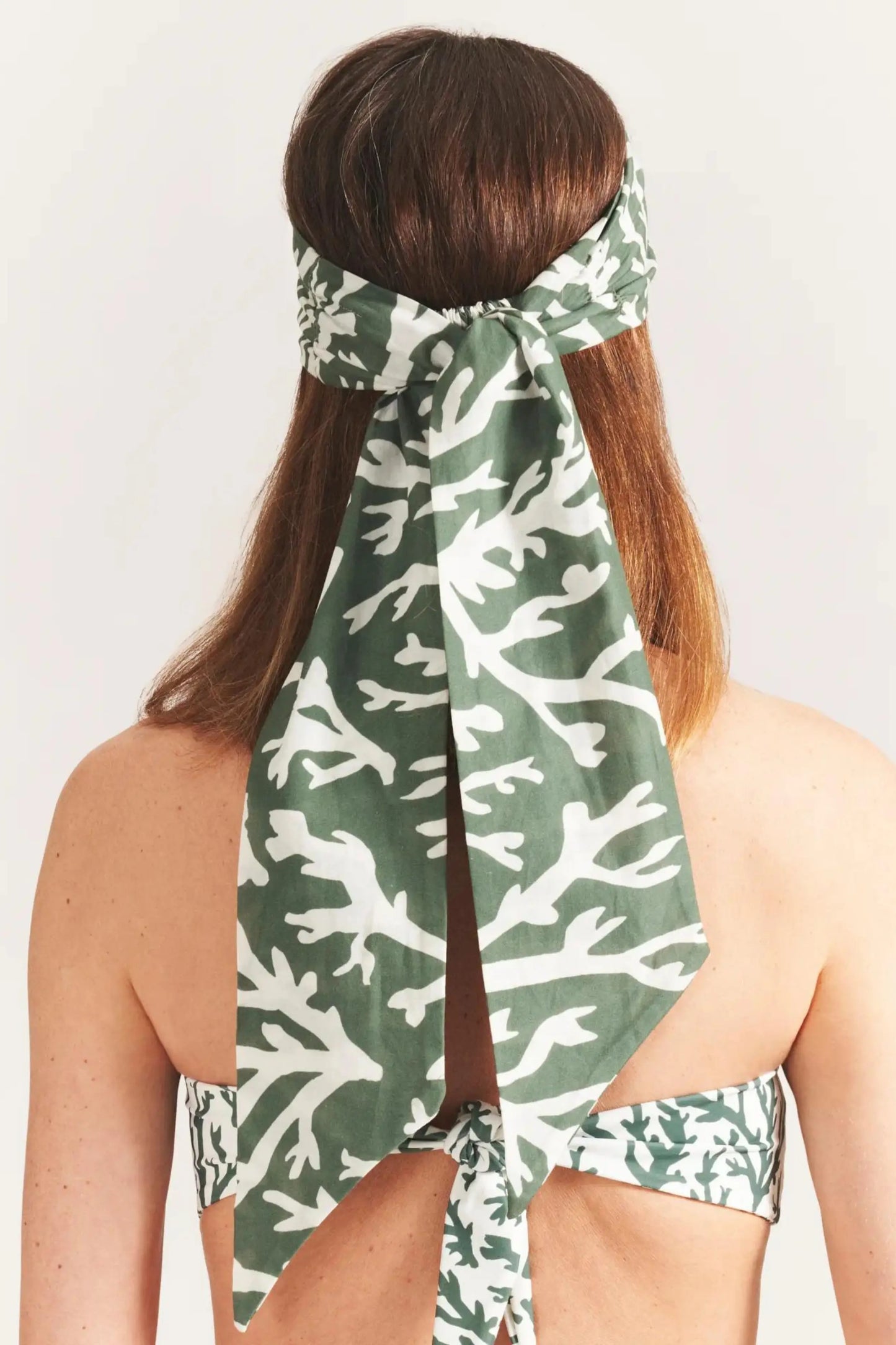 MILLA HEADSCARF IN JUNGLE CORAL