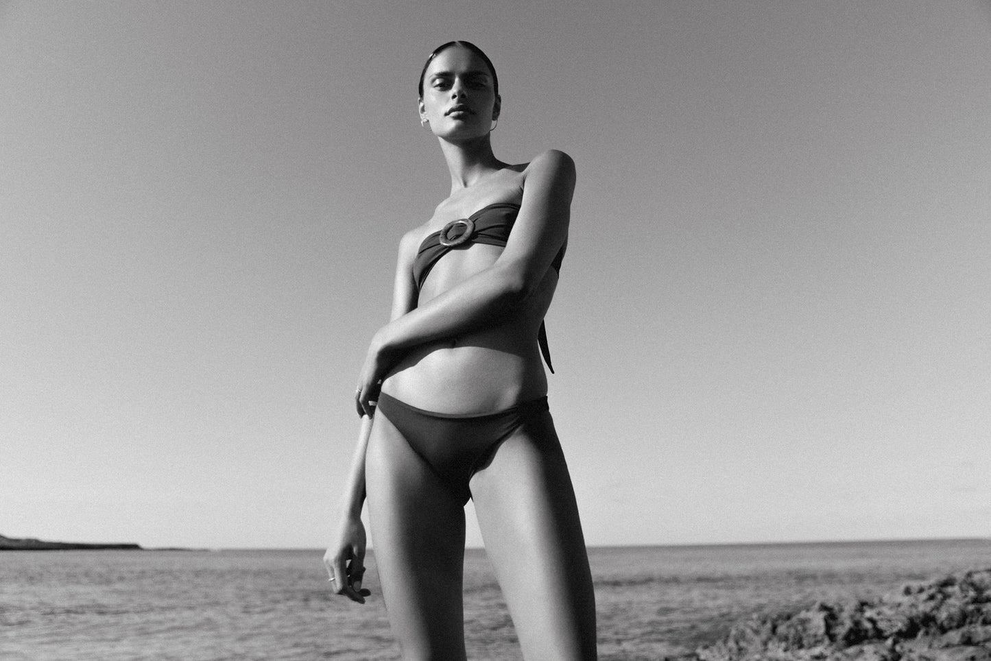 LINDA BIKINI BOTTOM IN CAVIAR