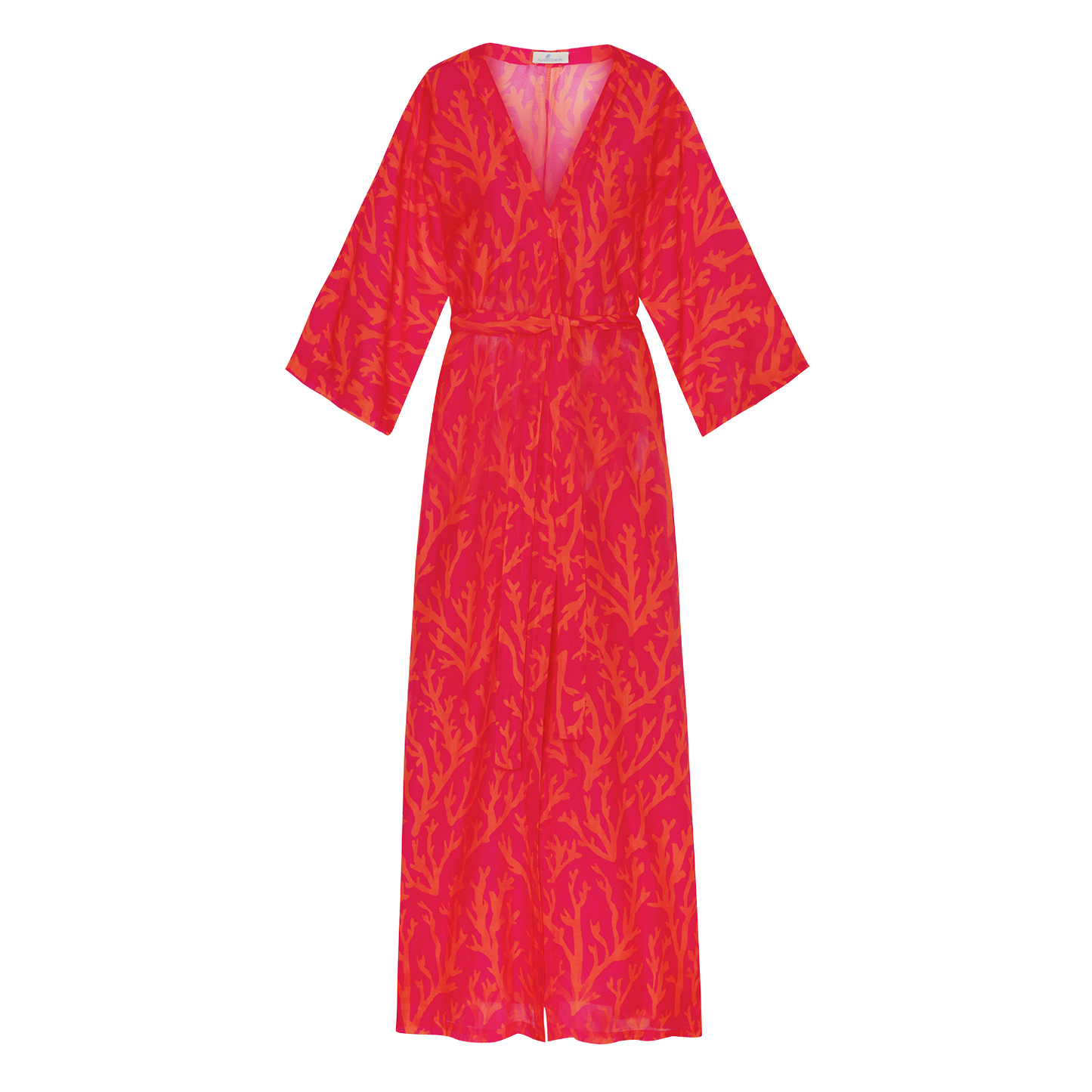 AliciaSwim-LongKimono-SunsetCoral