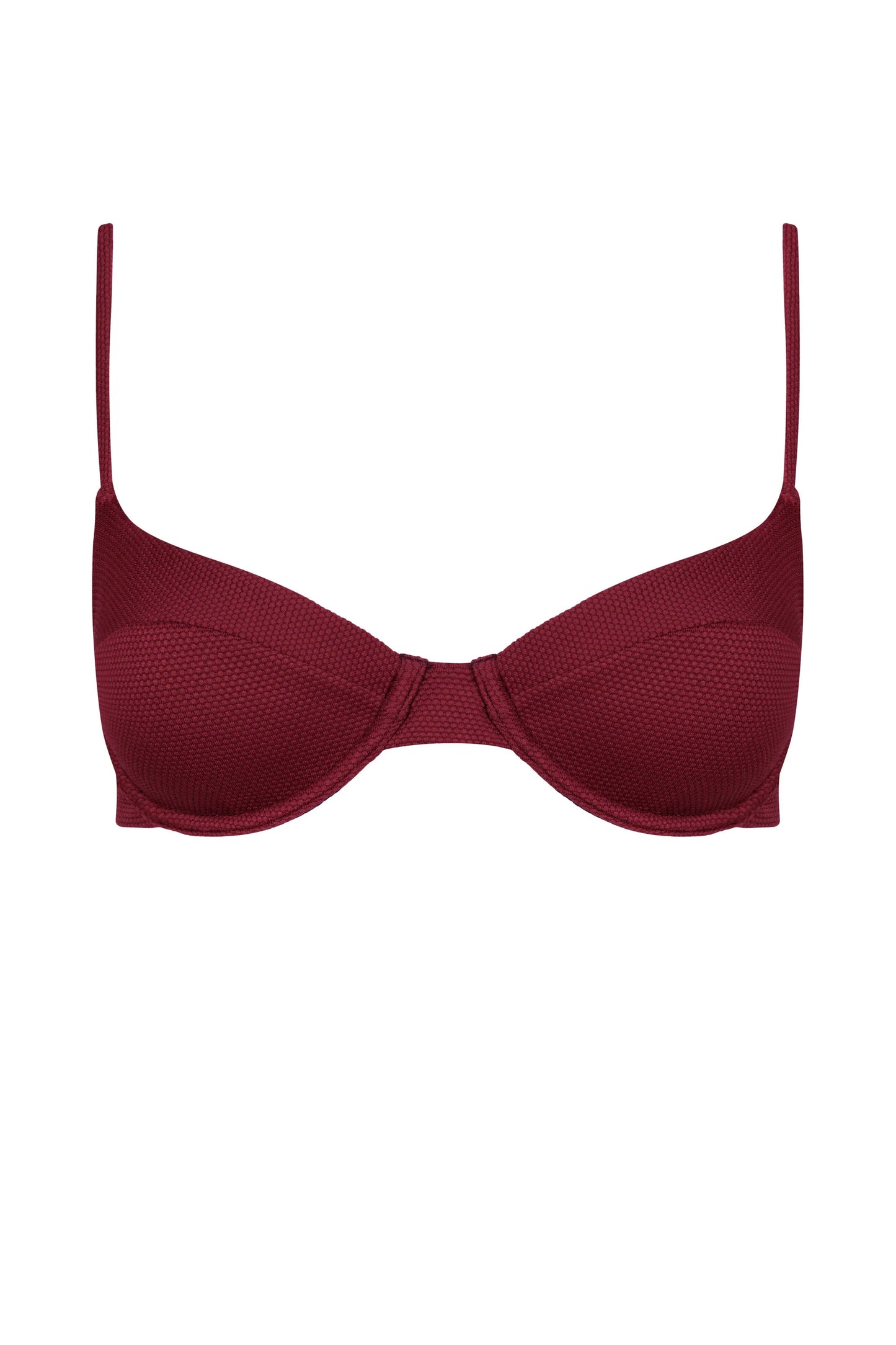 Carol Bikini Top In Dusk Waffle By Alicia Swim