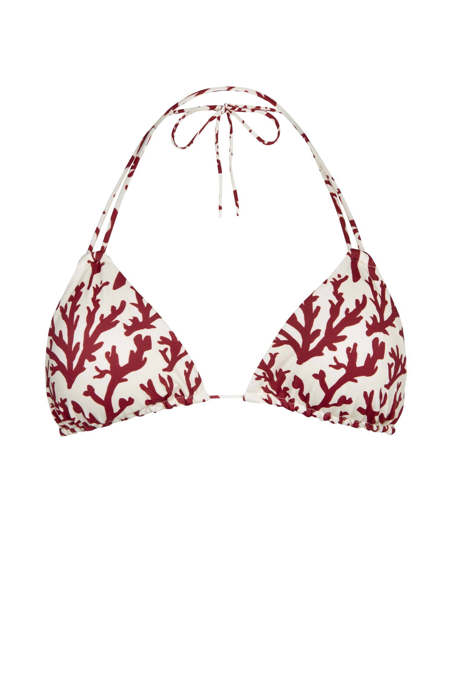 Eva Bikini Top In Deep Coral By Alicia Swim