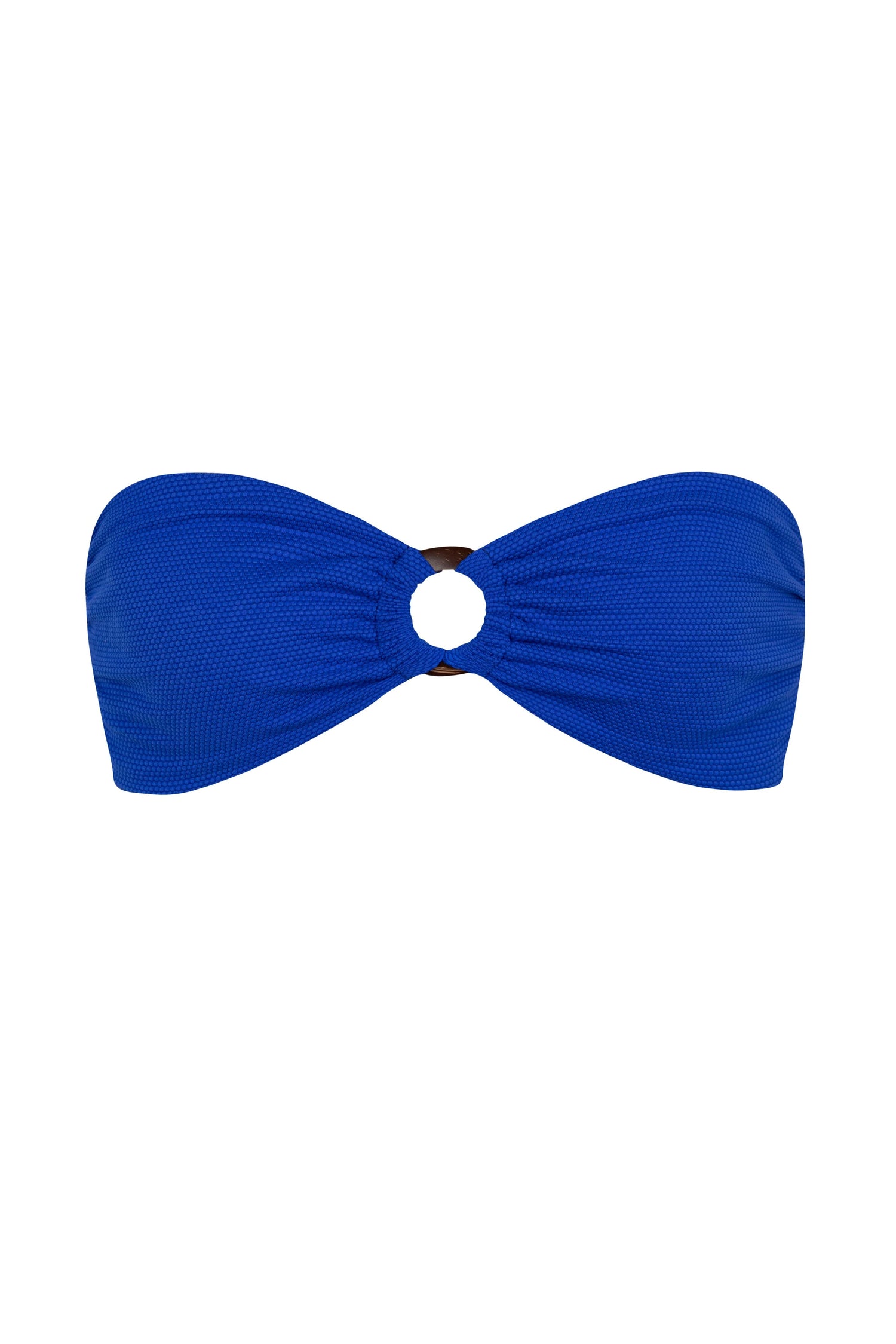 Kate Coco Bikini Top In Azure Waffle by Alicia Swim