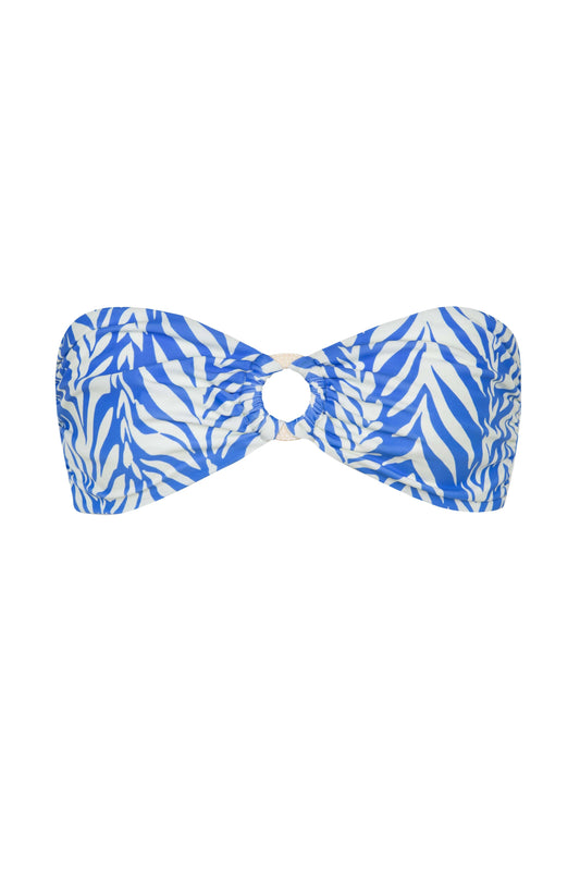 Kate Coco Bikini Top In Blue Bay Waves by Alicia Swim