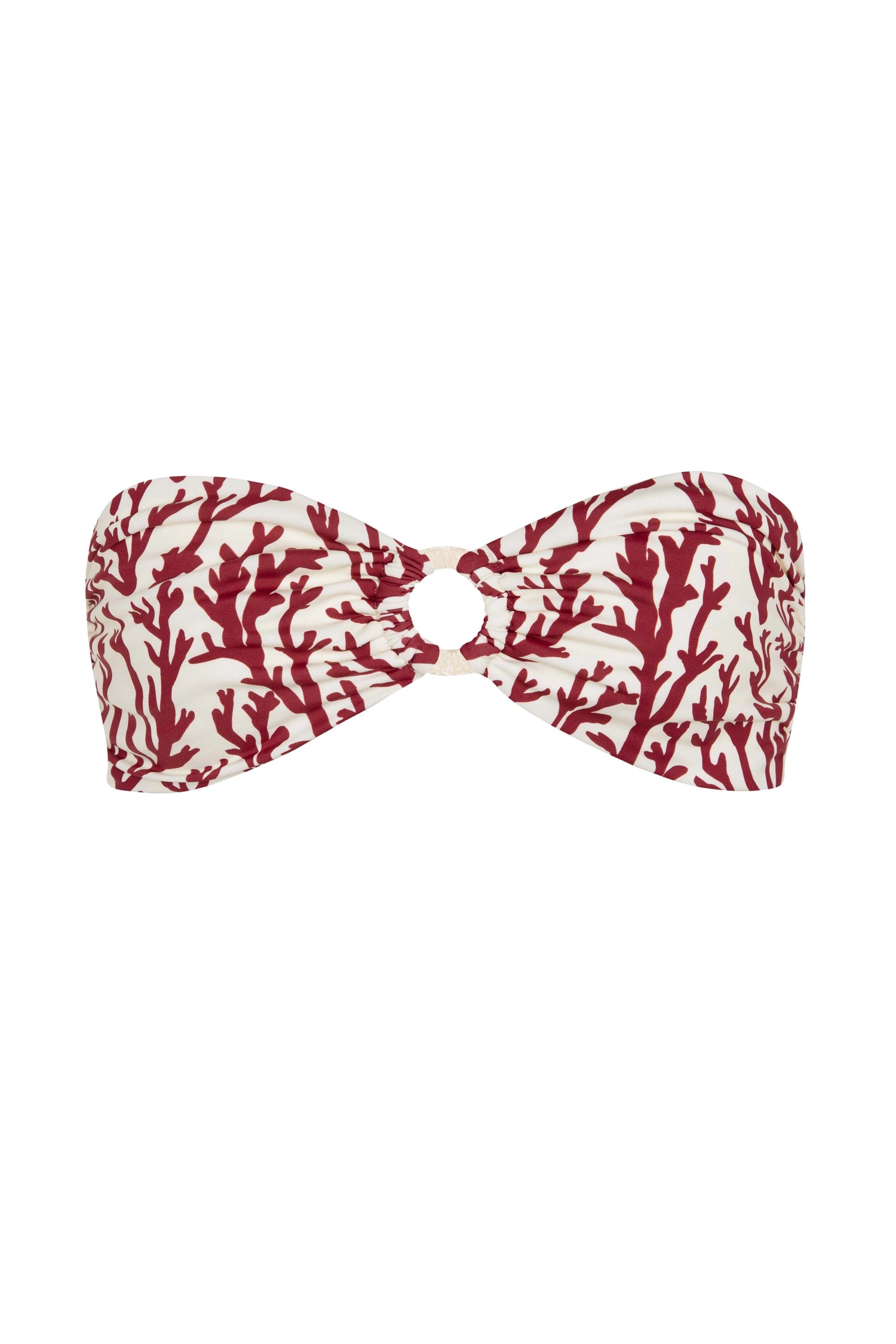 Kate Coco Bikini Top In Deep Coral by Alicia Swim