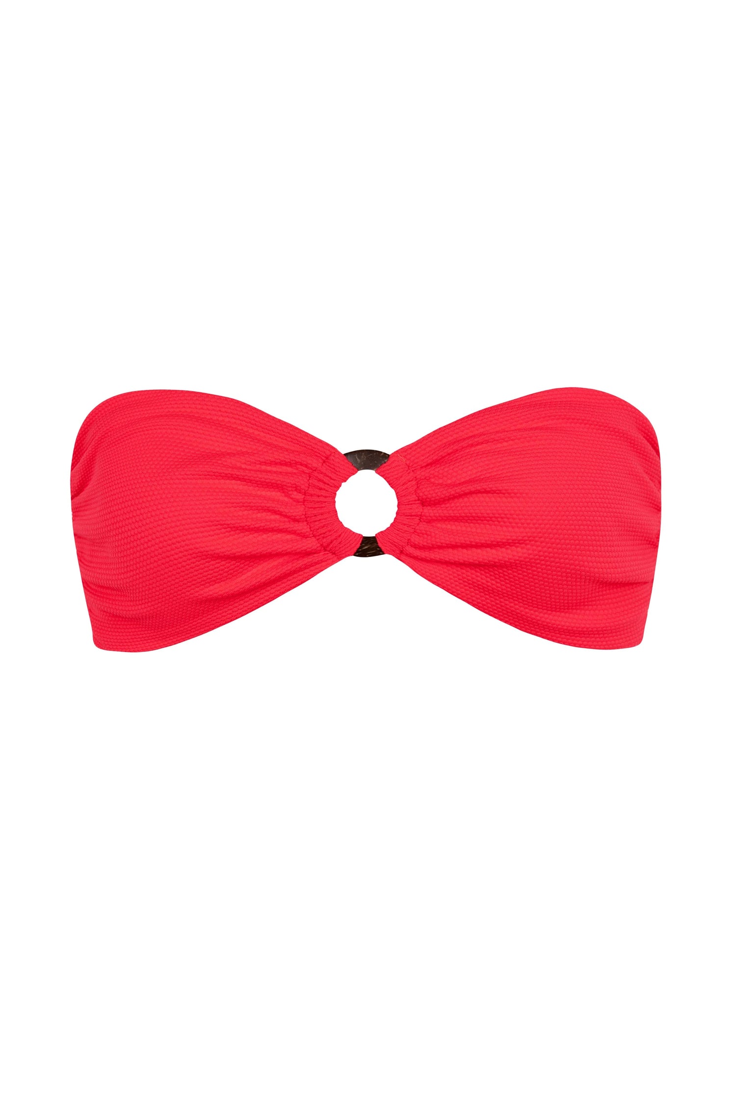 Kate Coco Bikini Top In Poppy Waffle by Alicia Swim