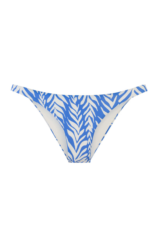 Linda Bikini Bottom In Blue Bay Waves By Alicia Swim