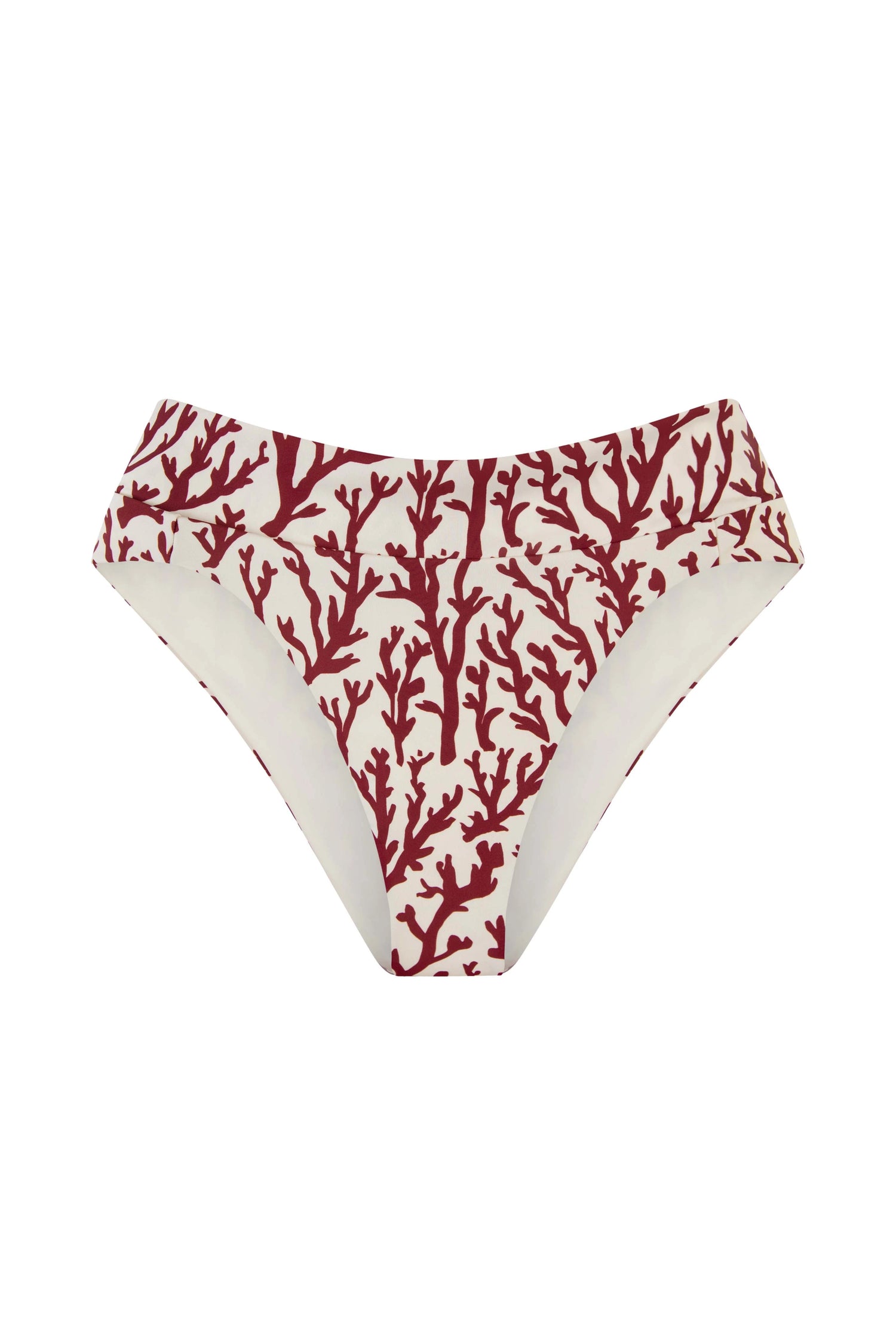 Naomi Bikini Bottom In Deep Coral By Alicia Swim