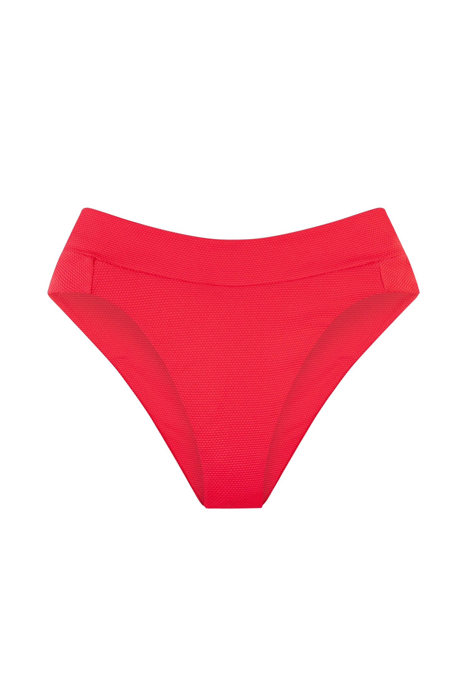 Naomi Bikini Bottom In Poppy Waffle By Alicia Swim