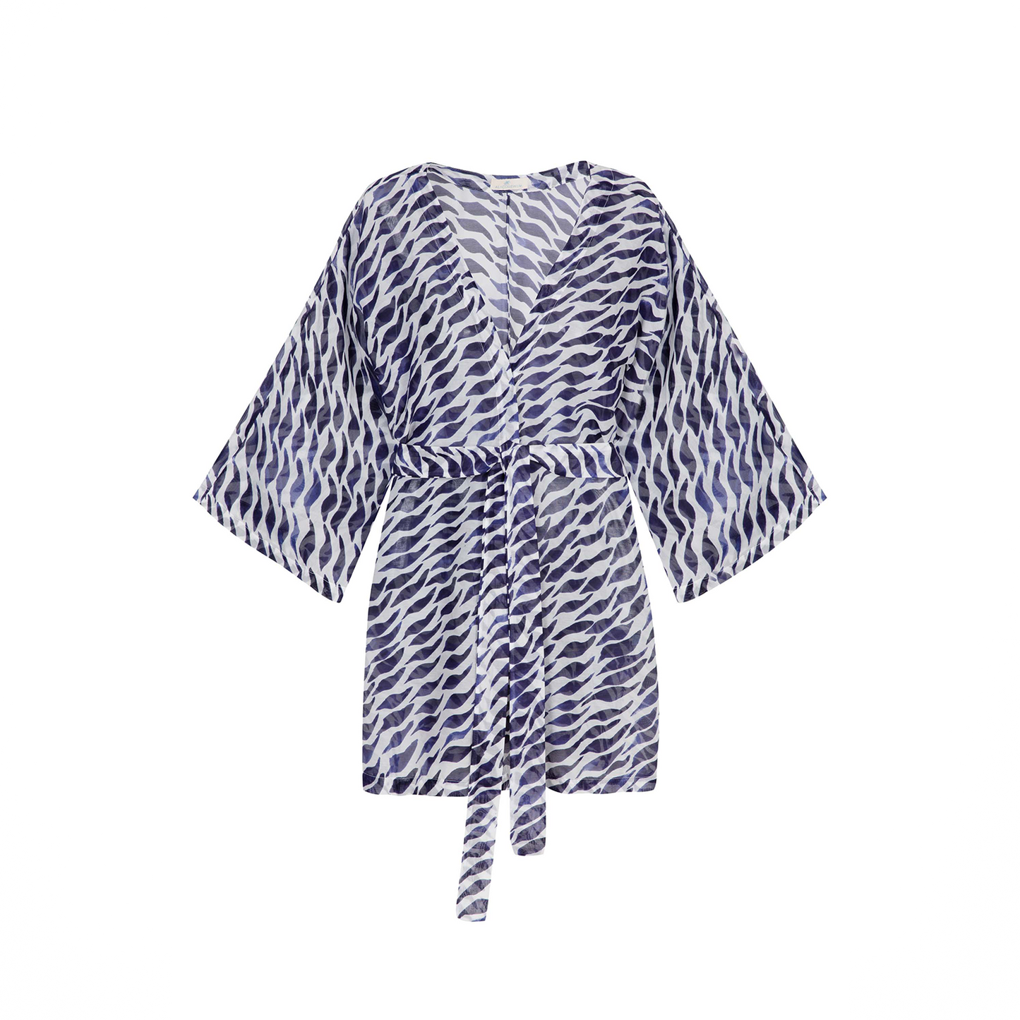 SHORT KIMONO IN OCEAN RIPPLE