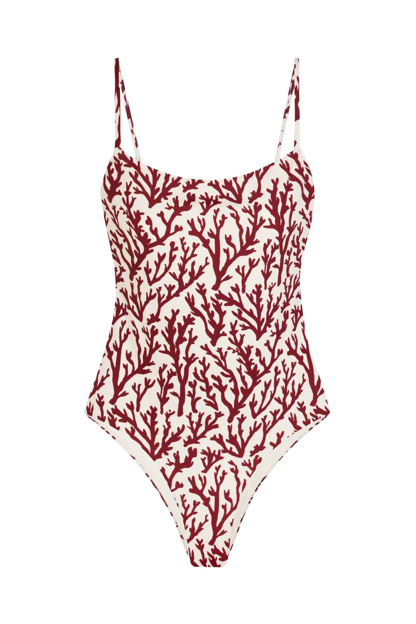 Valeria One-Piece Swimsuit In Deep Coral By Alicia Swim