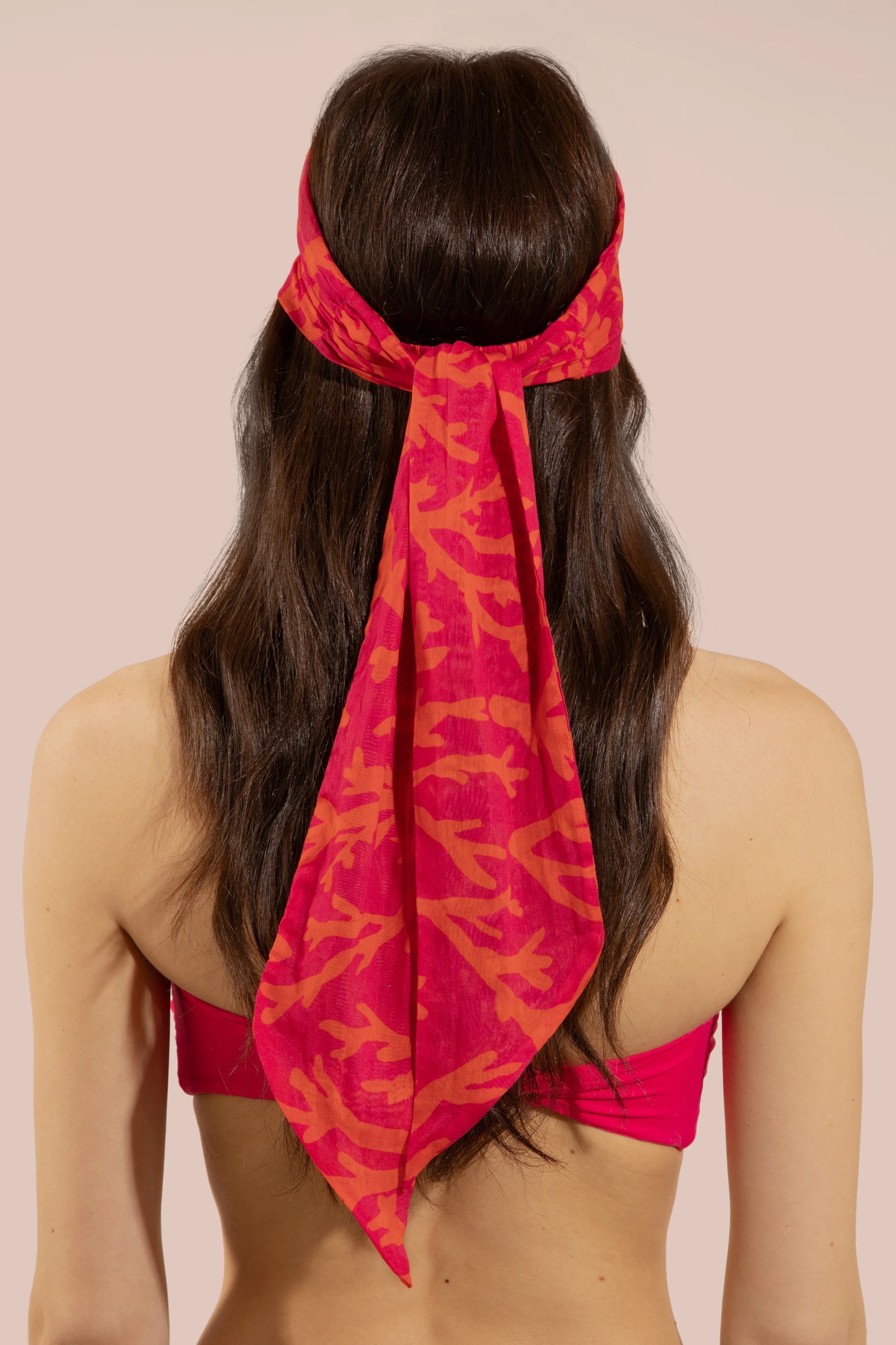 MILLA HEADSCARF IN SUNSET CORAL