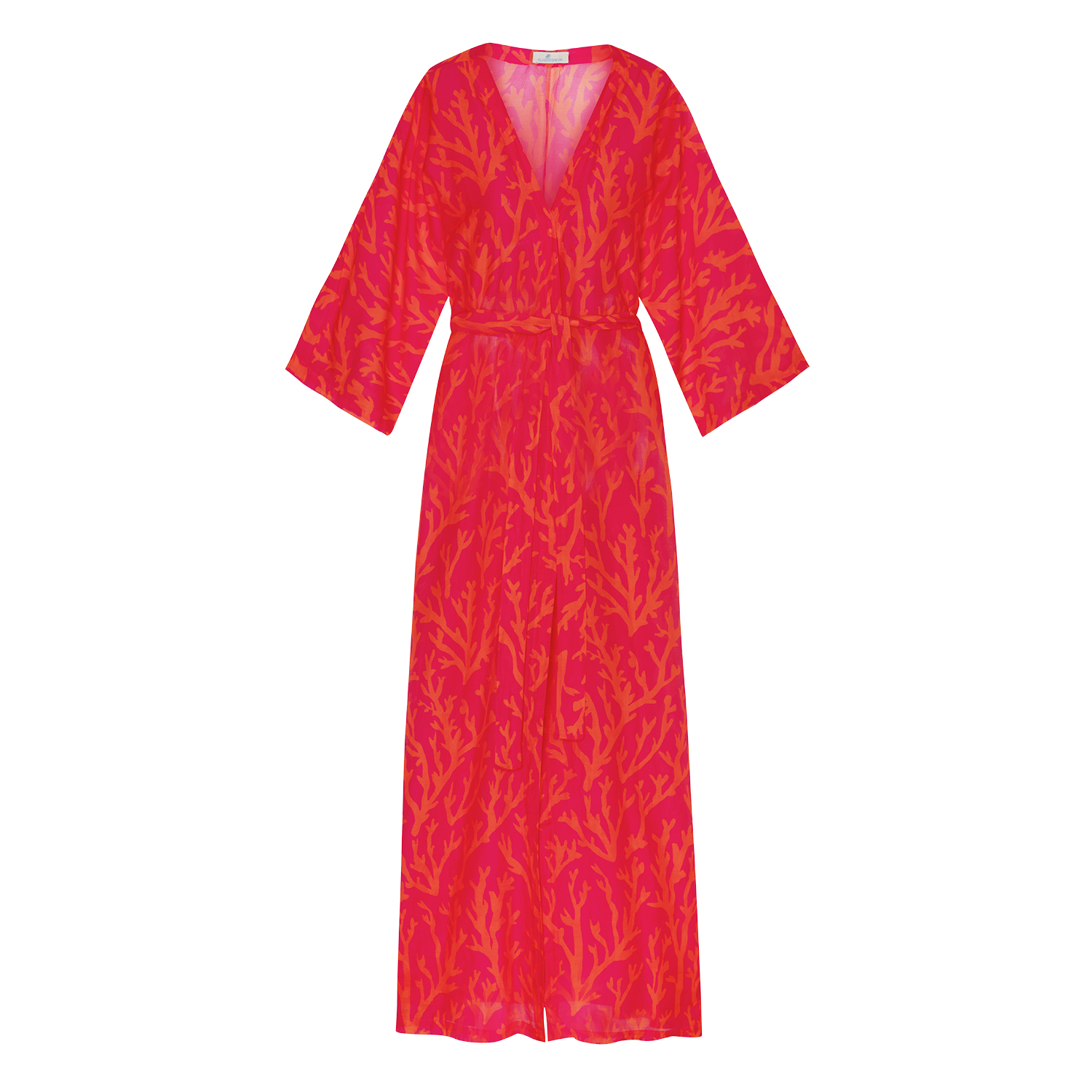 AliciaSwim-LongKimono-SunsetCoral