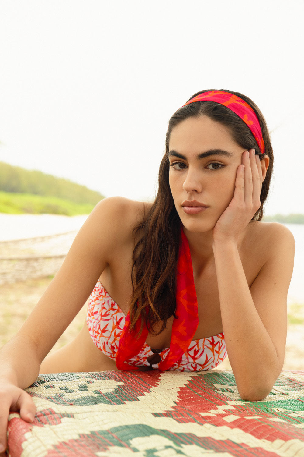 AliciaSwim-Milla-Headscarf-SunsetCoral-Campaign-Model-1