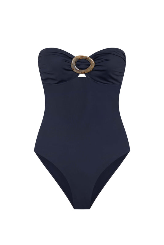 CATHERINE ONE - PIECE SWIMSUIT IN CAVIAR