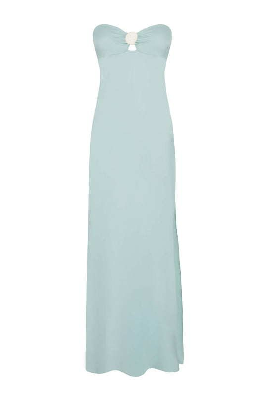 YASMEEN BANDEAU DRESS IN COASTAL