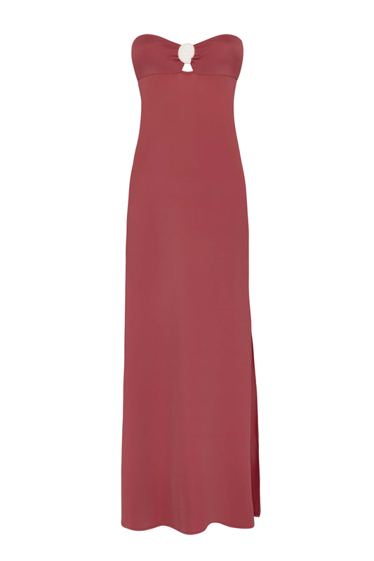 YASMEEN BANDEAU DRESS IN LATINO