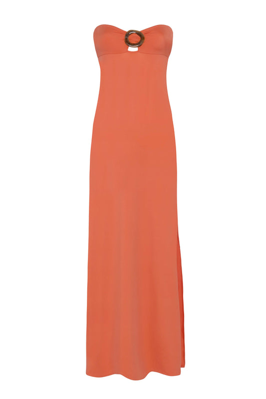 YASMEEN BANDEAU DRESS IN SUNSET