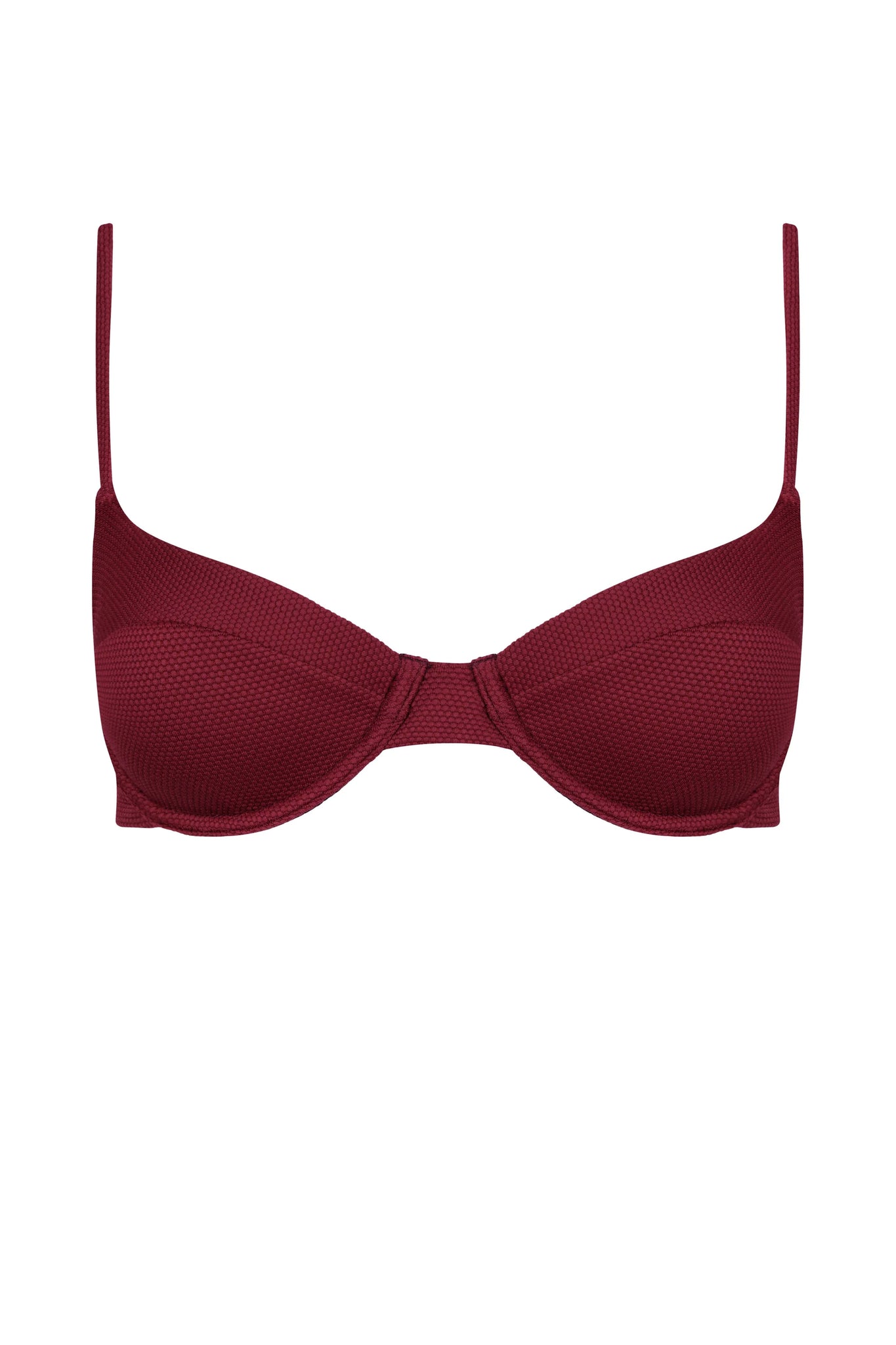 Carol Bikini Top In Dusk Waffle By Alicia Swim