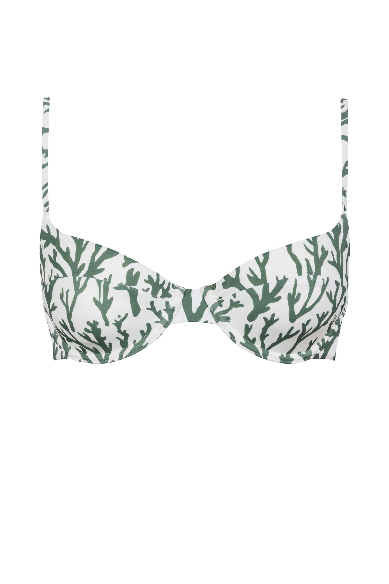 CAROL BIKINI TOP IN JUNGLE CORAL