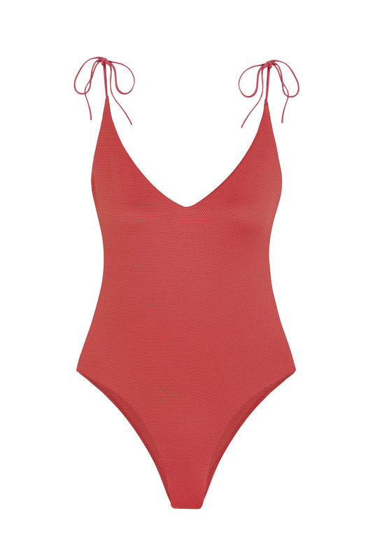 Cheryl One-Piece Swimsuit In Dawn Waffle By Alicia Swim