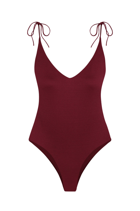 Cheryl One-Piece Swimsuit In Dusk Waffle By Alicia Swim