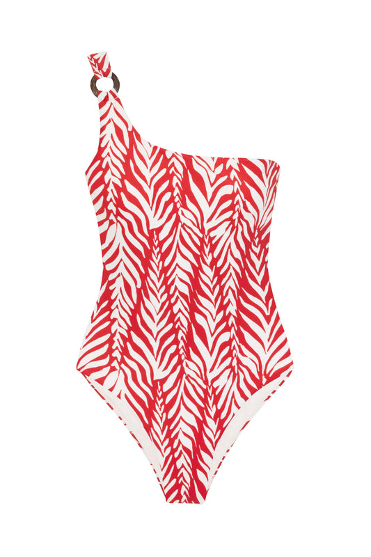 JODIE COCO ONE-PIECE SWIMWEAR IN FLAME WAVES