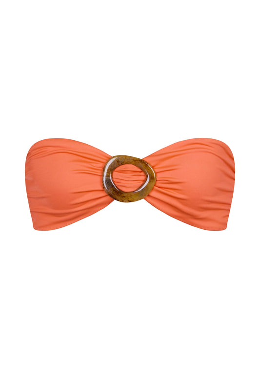 KATE BUCKLE BIKINI TOP IN SUNSET