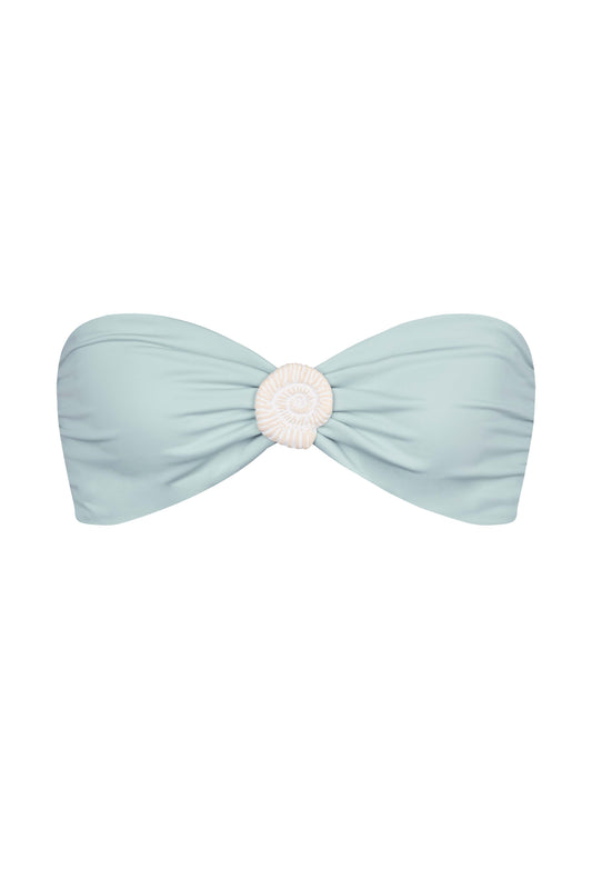 KATE SHELL BIKINI TOP IN COASTAL