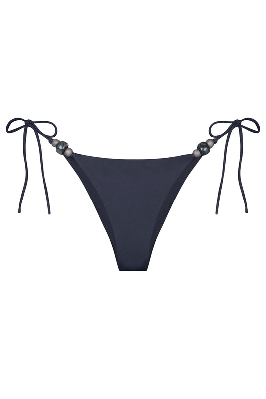 LAETITIA BEADS BIKINI BOTTOM IN CAVIAR