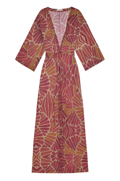 LONG KIMONO COVER-UP IN COBRA