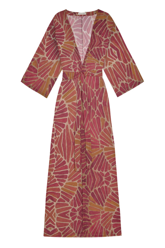 LONG KIMONO COVER-UP IN COBRA