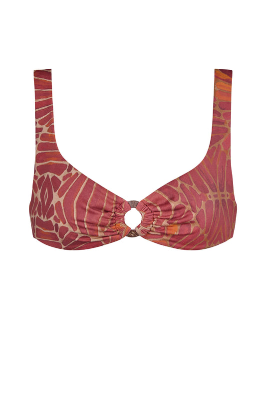 PATRICIA COCO BIKINI TOP IN COBRA