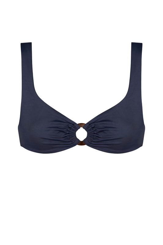 PATRICIA COCO BIKINI TOP IN CAVIAR