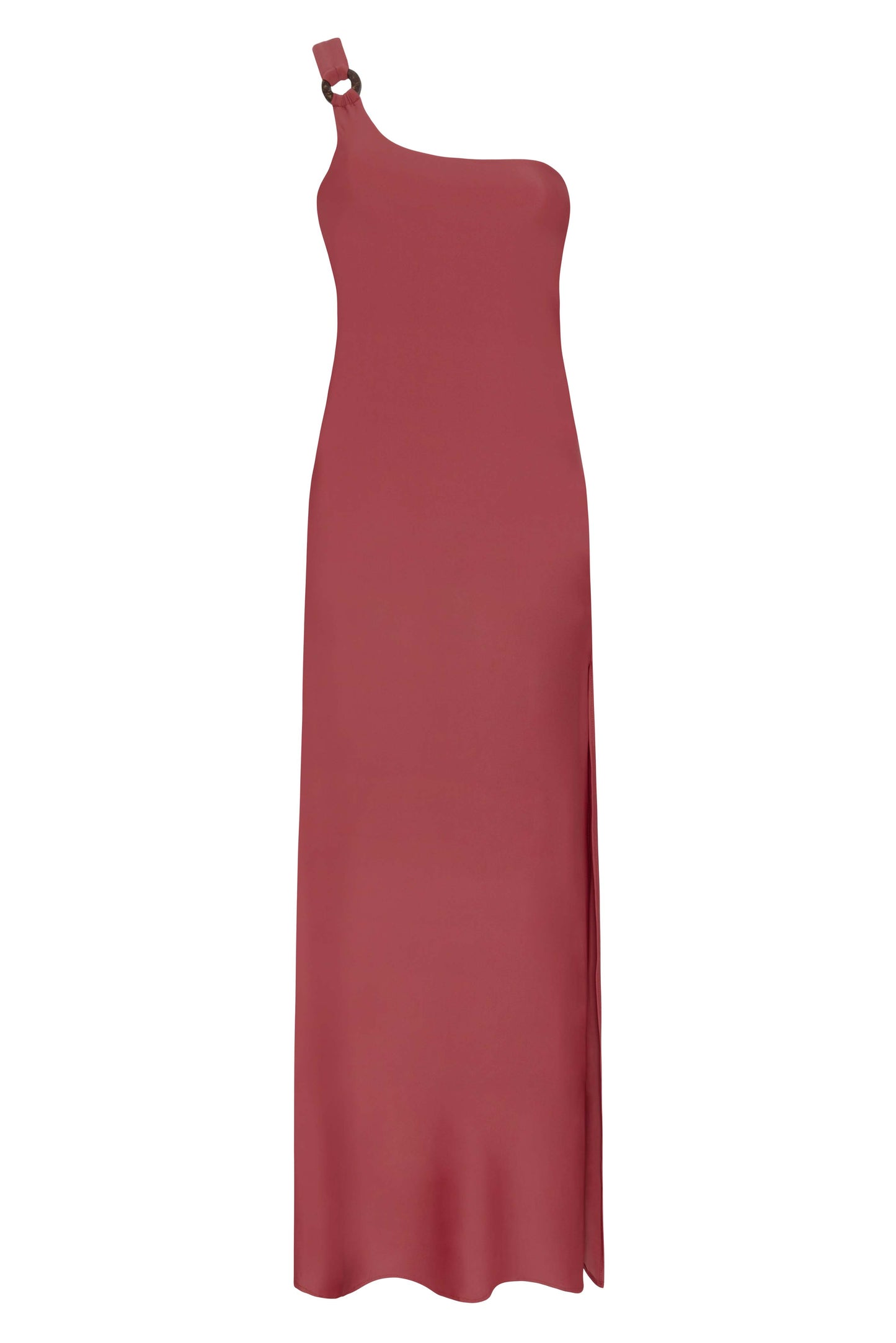 SHALOM - ONE-SHOULDER BEACH DRESS IN LATINO