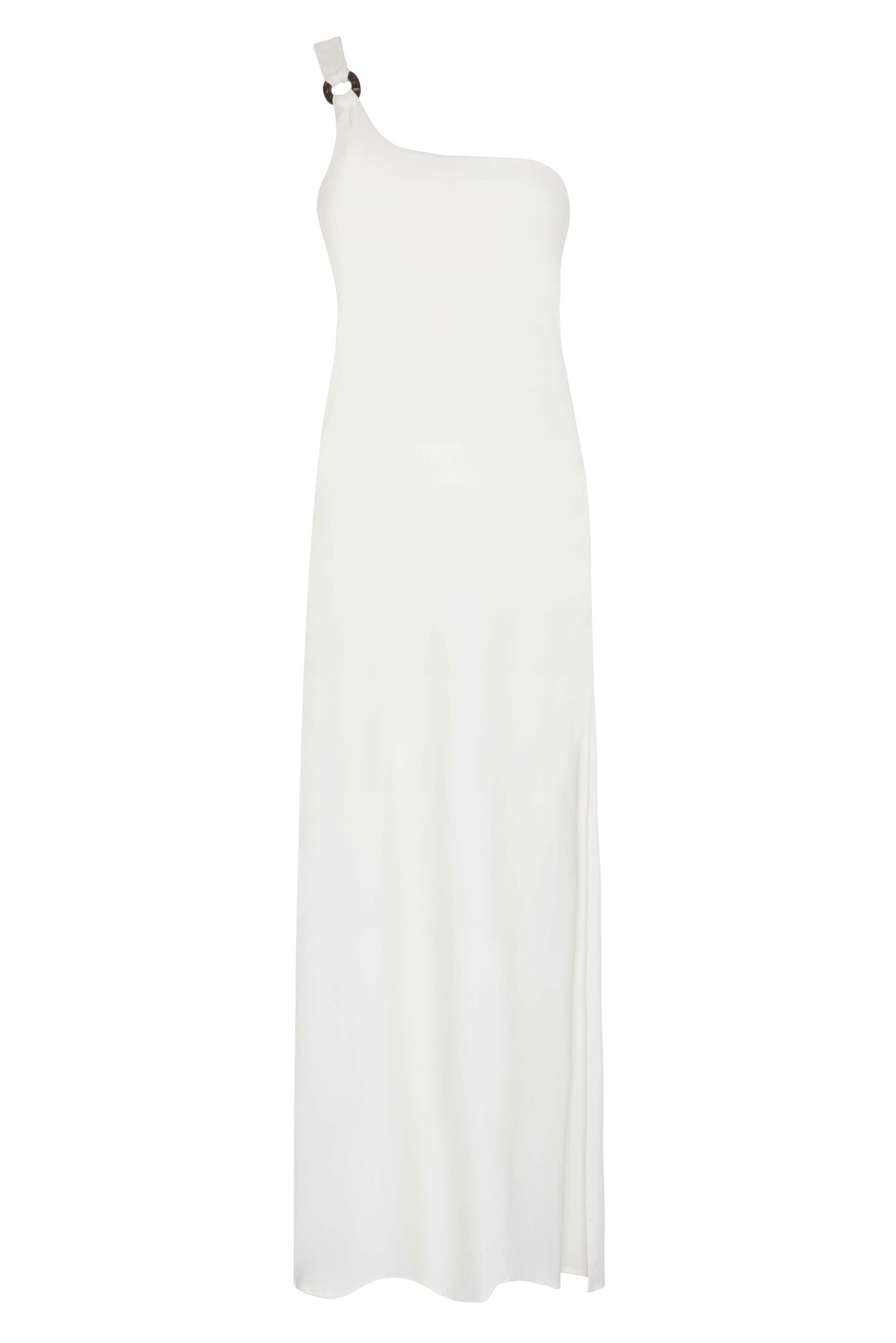 SHALOM - ONE-SHOULDER BEACH DRESS IN SAND