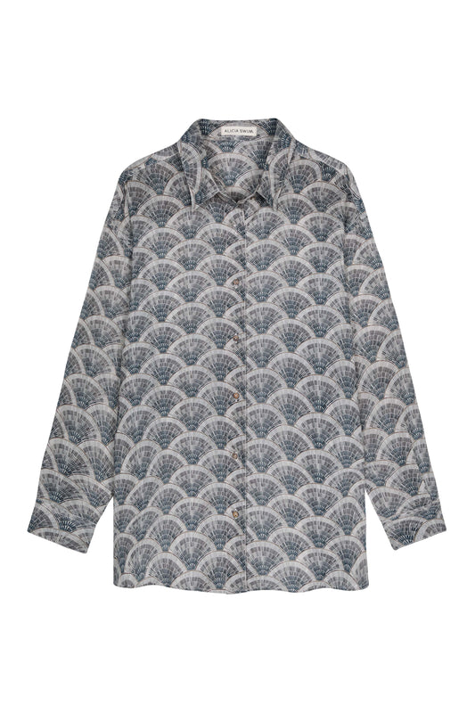 OVERSIZED SHIRT COVER-UP IN GATSBY