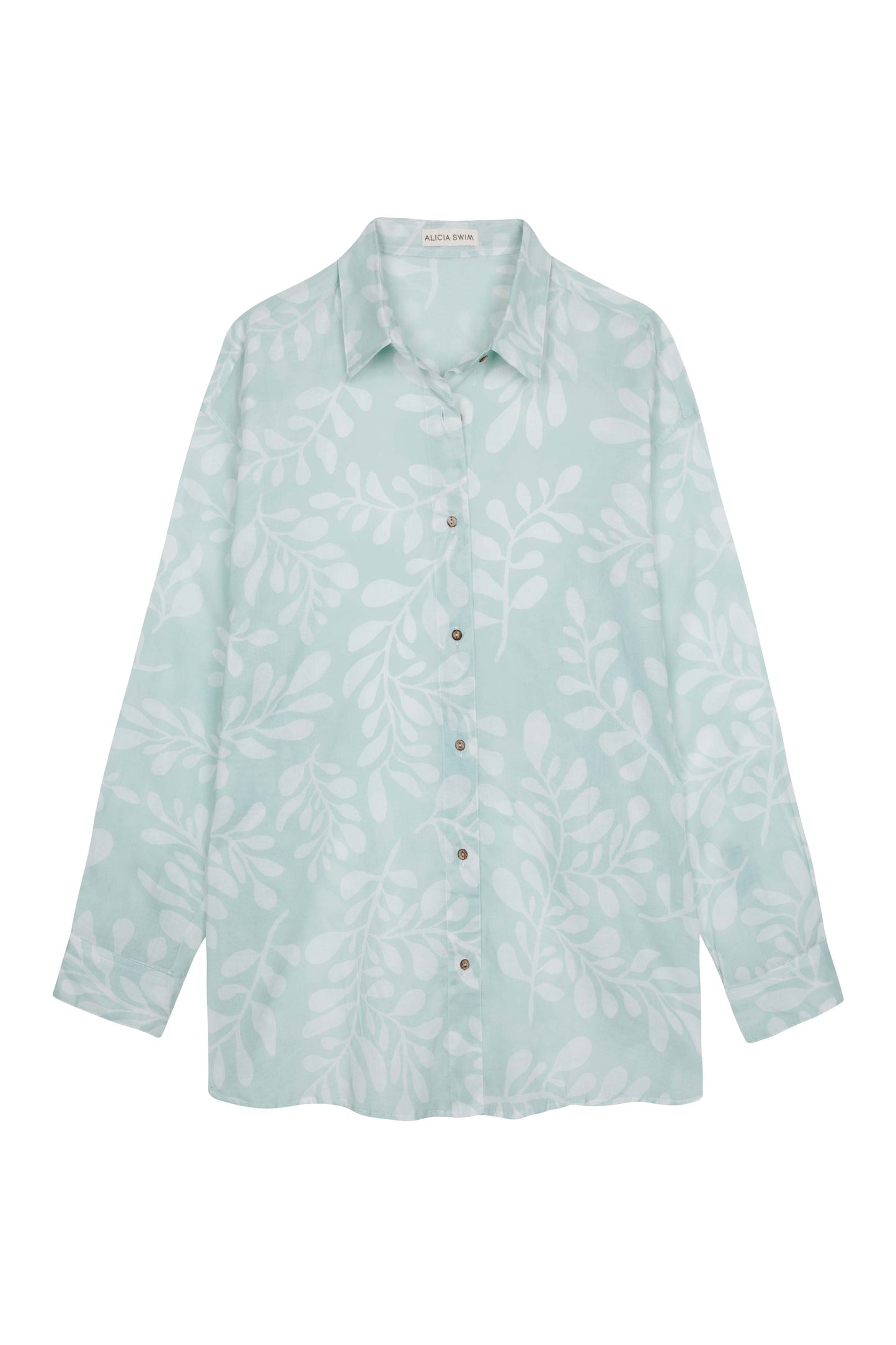 OVERSIZED SHIRT COVER-UP IN RIVIERA