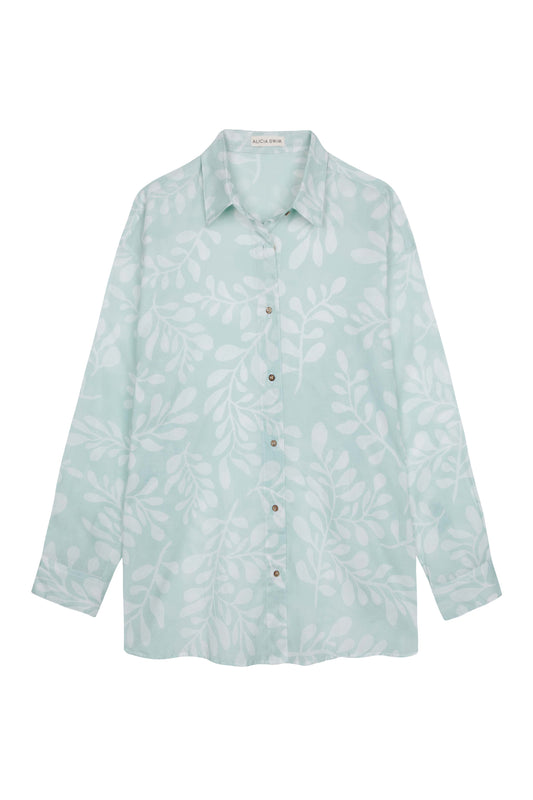 OVERSIZED SHIRT COVER-UP IN RIVIERA