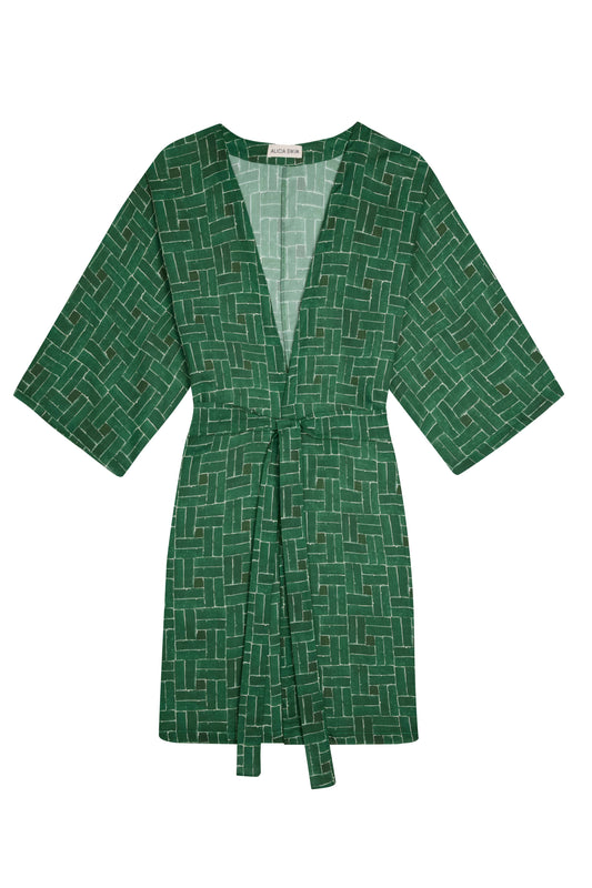 SHORT KIMONO COVER-UP IN MOROCCO