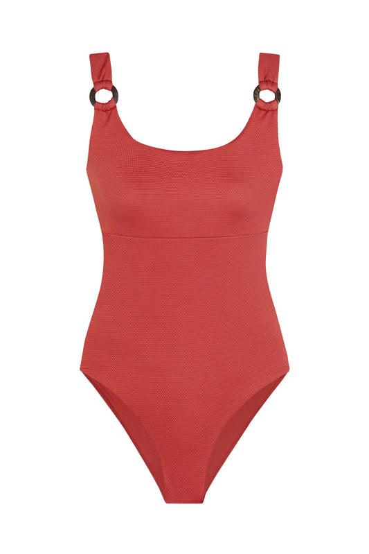 Stella Coco One-Piece Swimsuit In Dawn Waffle By Alicia Swim